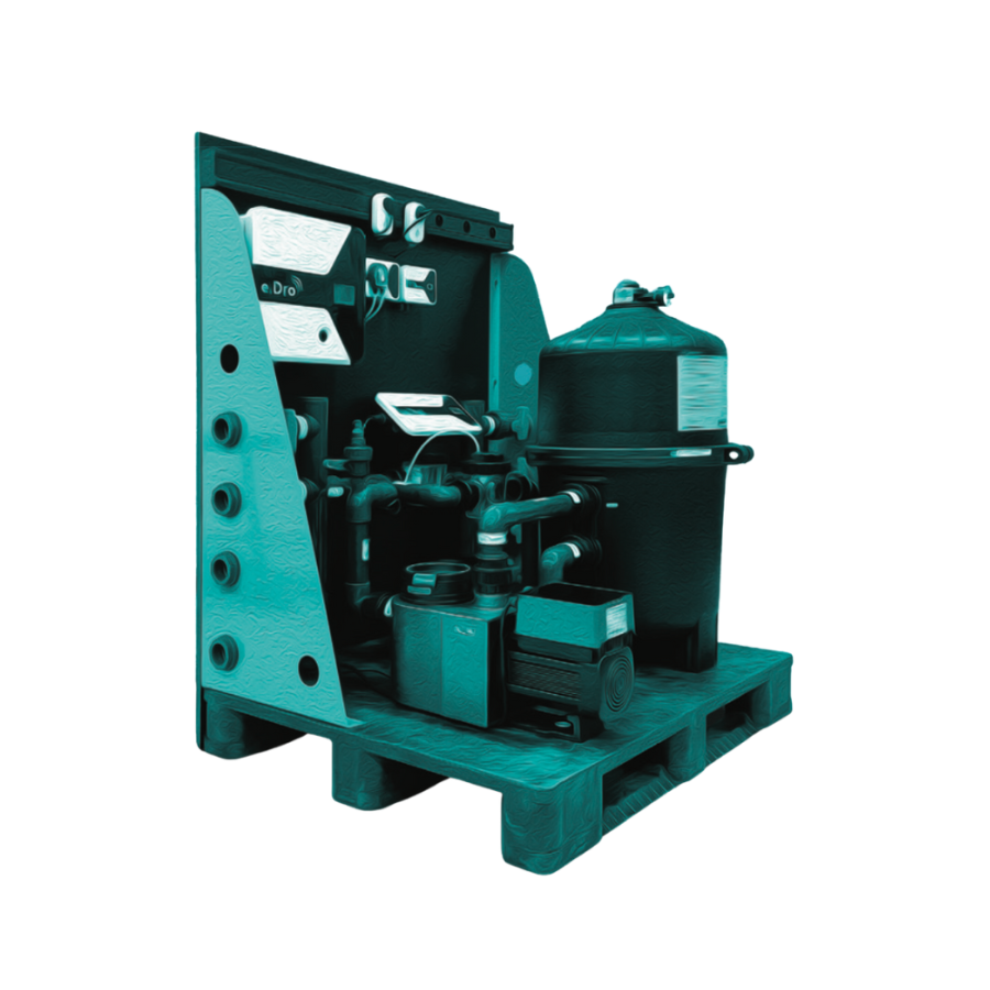 Palette de filtration e.DroBox – Solution intelligente, évolutive et éco-responsable