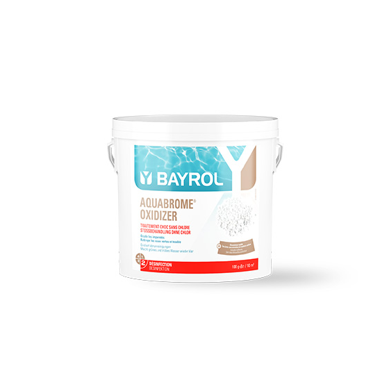 Granulés de brome Aquabrome® Oxidizer 5 kg Bayrol – Traitement choc rapide pour une eau cristalline et saine