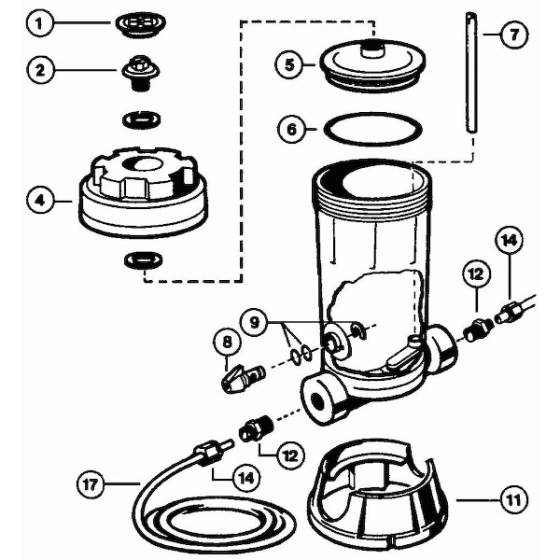 Vue éclatée doseur 4kg CL220EURO