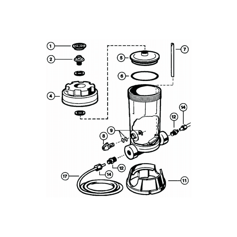 Vue éclatée doseur 4kg CL220EURO