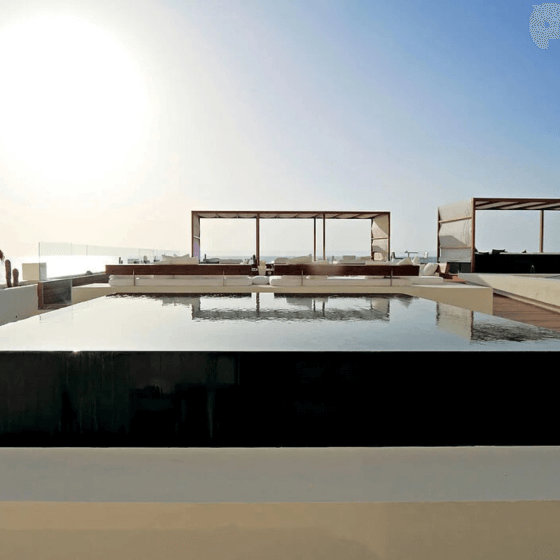 photo d'un Liner armé 180/100 ALKORPLAN relief pour piscine noir