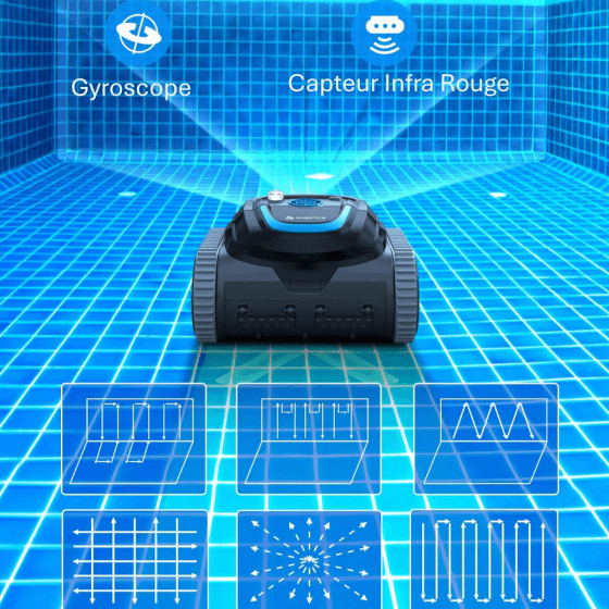 Robot de Piscine Sans Fil WYBOT S1 – Autonome, Connecté et Ultra Performant