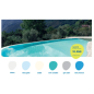Piscine traditionnelle PVC 7,80 x 3,00 m – Kit complet enterré avec liner, filtration à cartouche et escalier toute largeure