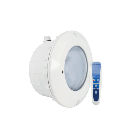 Projecteur Essential PAR56 LUMIPLUS LED avec télécommande pour piscine Béton & Liner