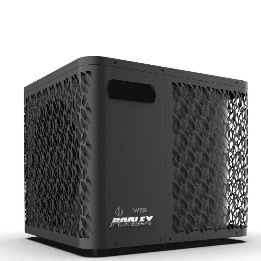 Pompe à chaleur pour spa Poolex Spawer O'Spa vu de coté