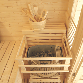 Sauna Gaïa Bella & Luna – accessoires intérieur