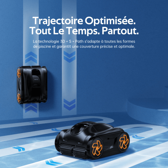 Robot piscine sans fil K25 – iGarden trajectoire