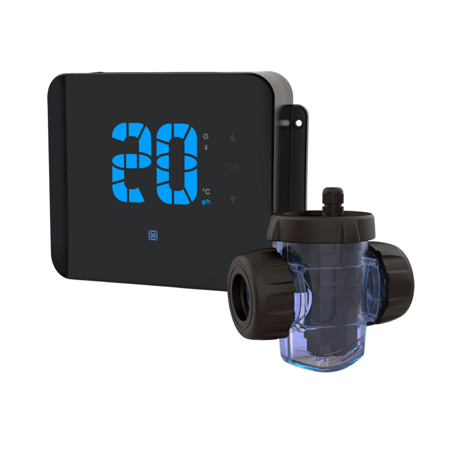 Électrolyseur au sel + Cellule Plug n’Clear 20 g/h – Powerline by Hayward