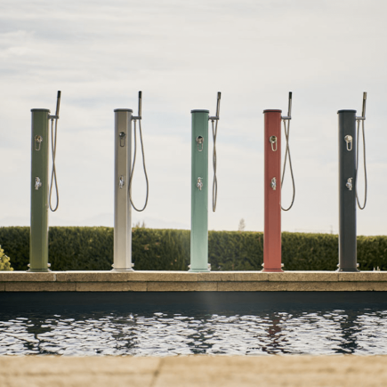 Douche solaire compacte JOLLY GO 20L en aluminium recyclable toutes les couleurs