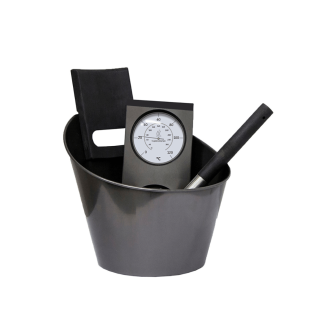 Kit accessoires pour Sauna en métal noir