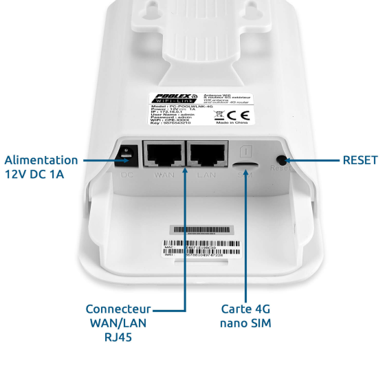 Poolex WiFi Link 4G – Antenne WiFi & Routeur 4G Extérieur branchements
