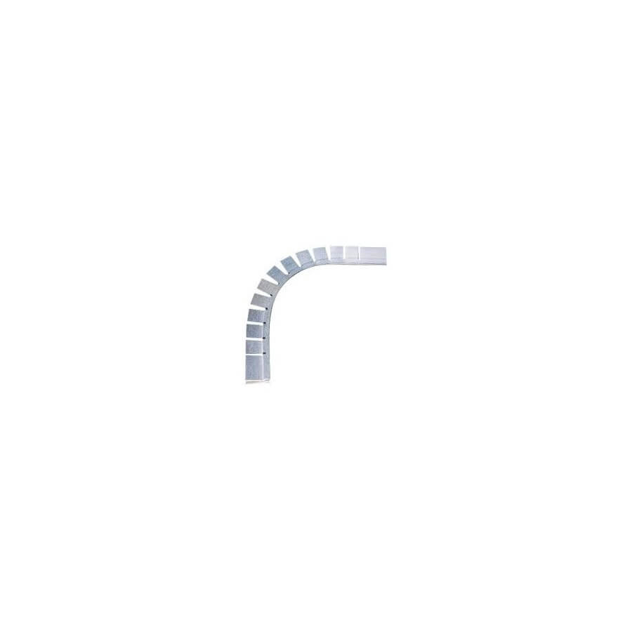Profilé aluminium HUNG horizontal sur arase d'accrochage liner pour PISCINE angle R15cm Profilé aluminium HUNG horizontal sur arase d'accrochage liner pour PISCINE angle R15cm