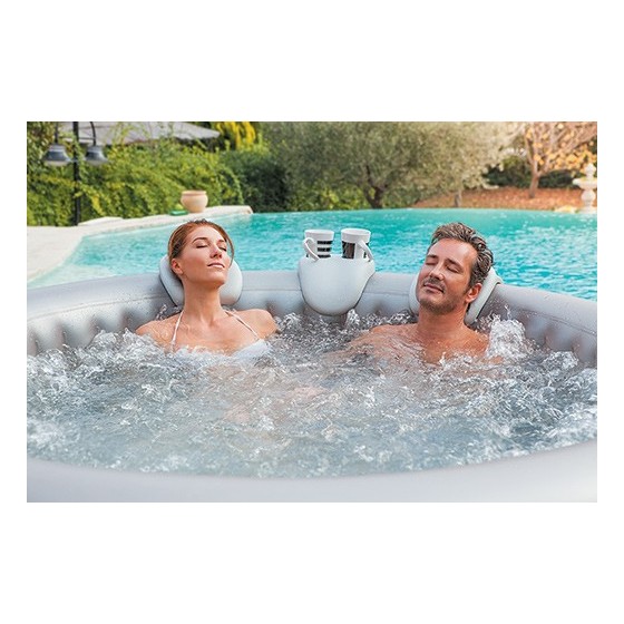 Lot de 2 appuie-têtes et 1 porte-gobelet pour spa gonflable Malibu