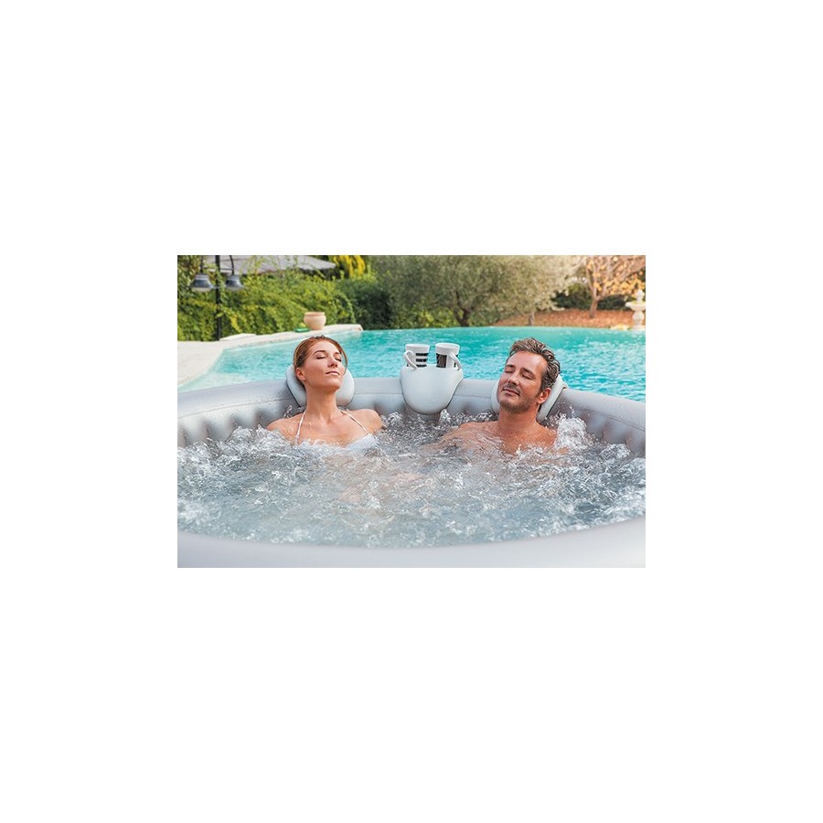 Lot de 2 appuie-têtes et 1 porte-gobelet pour spa gonflable Malibu Lot de 2 appuie-têtes et 1 porte-gobelet pour spa gonflable Malibu