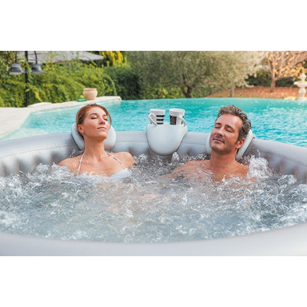 Lot de 2 appuie-têtes et 1 porte-gobelet pour spa gonflable Malibu