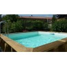 Piscine carré en bois BABY DETENTE Hors sol ou enterrée
