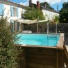 Piscine carré en bois BABY DETENTE Hors sol ou enterrée