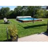Piscine carré en bois BABY DETENTE Hors sol ou enterrée