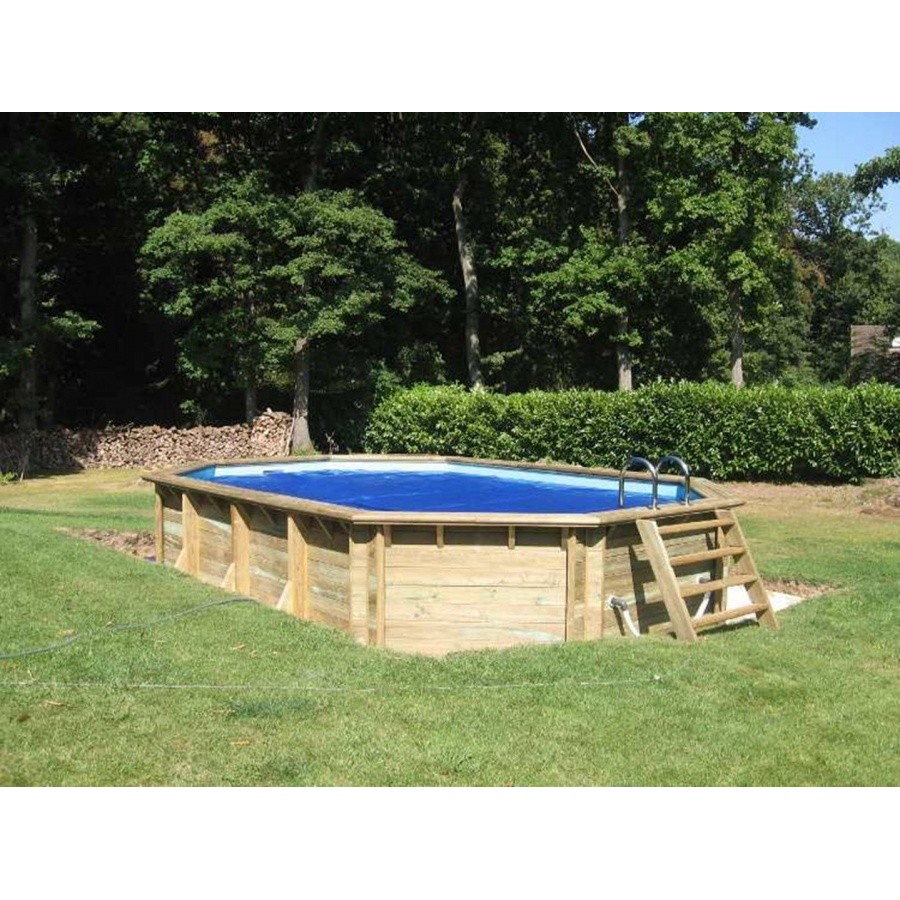 Piscine bois POLY L octogonale allongée qualité professionnelle Piscine bois POLY L octogonale allongée qualité professionnelle
