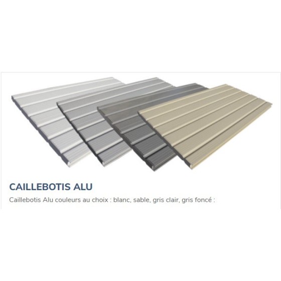 Caillebotis aluminium pour enrouleurs immergés Seychelles & Hawaï