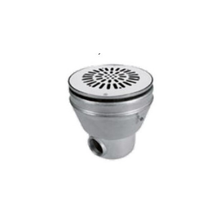 Bonde de fond circulaire ASTRAL en Inox pour piscine Liner