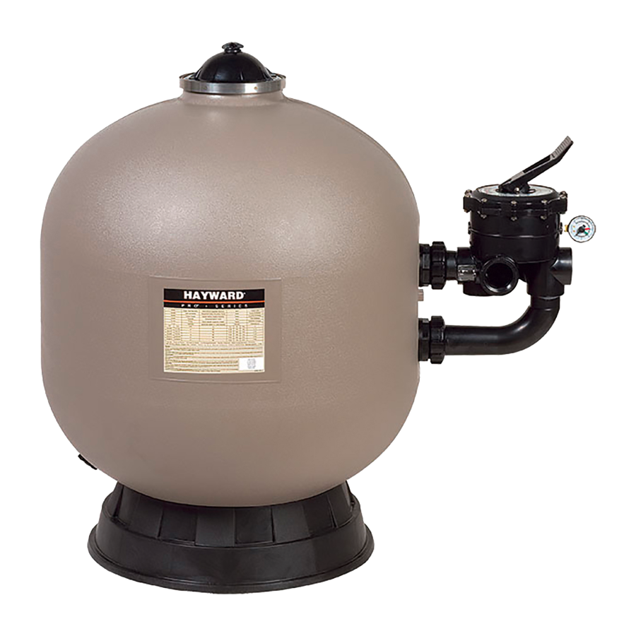 Filtre à sable Hayward Série PRO Side – Filtration haute performance avec cuve en polyéthylène haute densité et vanne latérale
