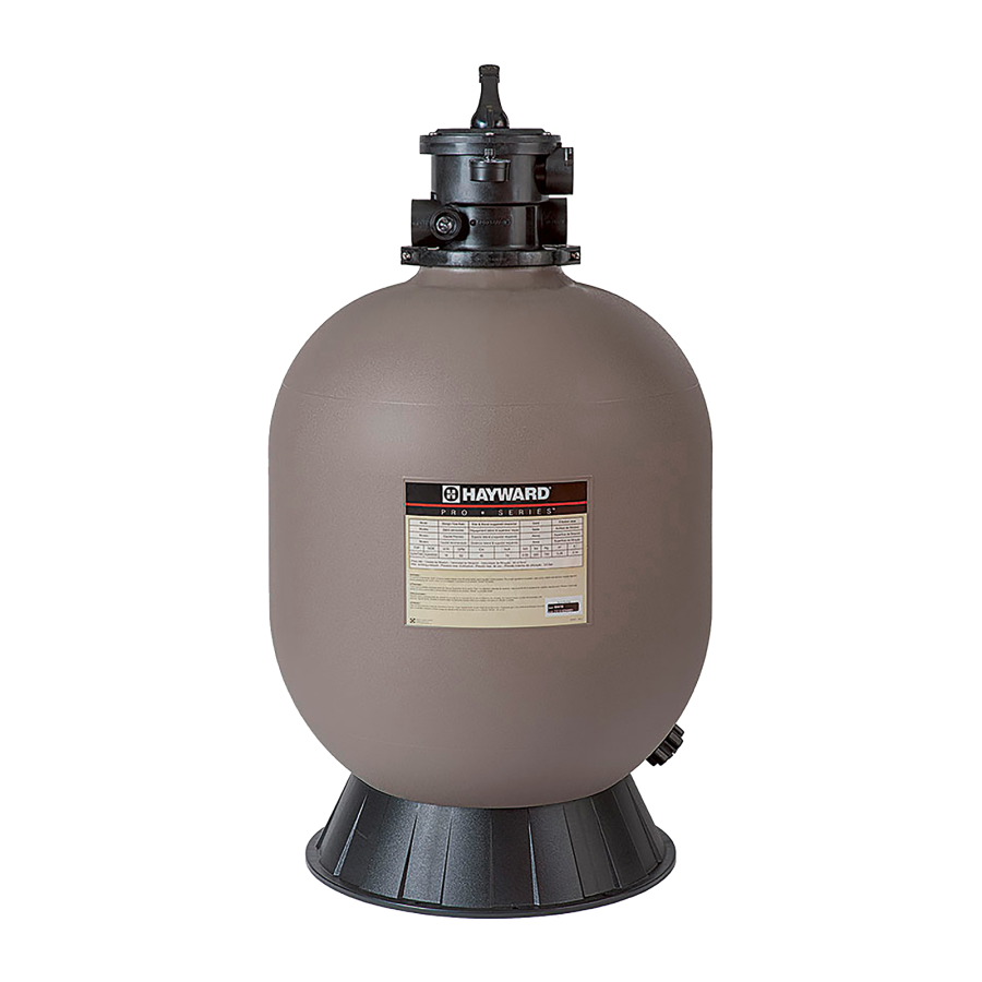 Filtre à sable Hayward Pro Series TOP – Cuve en polyéthylène haute densité, vanne 6 voies et filtration haute performance