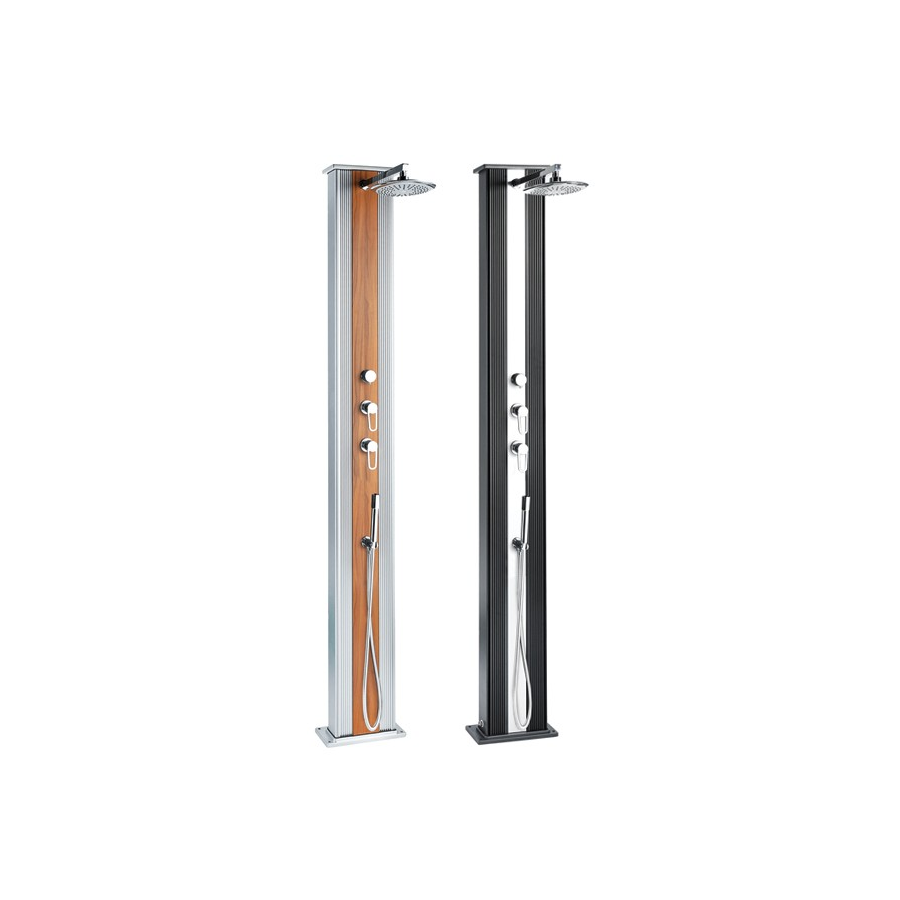 Douche hybride solaire Aluminium design DADA pour piscine Douche hybride solaire Aluminium design DADA pour piscine