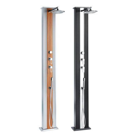 Douche hybride solaire Aluminium design DADA pour piscine