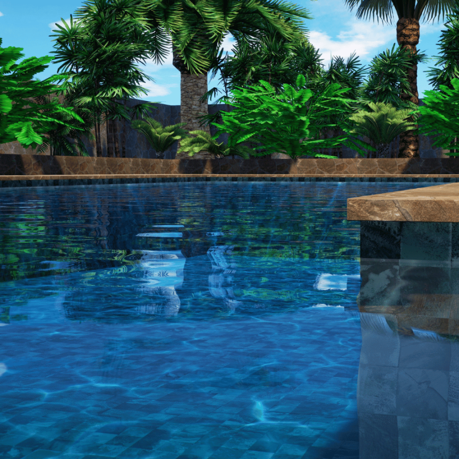 Piscine avec PVC armé 180/100 CGT ALKOR AQUASENSE SIGNATURE 3D