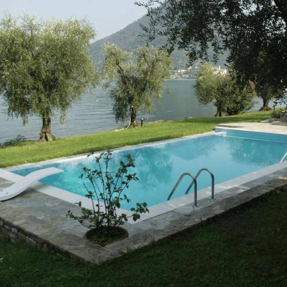 piscine avec liner armé sopremapool premium couleur gris clair