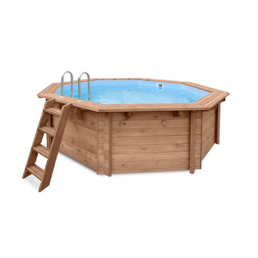 photo du Kit complet Piscine HORS-SOL en bois TROPICAL SUNSHINE 434×401×116 cm photo du Kit complet Piscine HORS-SOL en bois TROPICAL SUNSHINE 434×401×116 cm