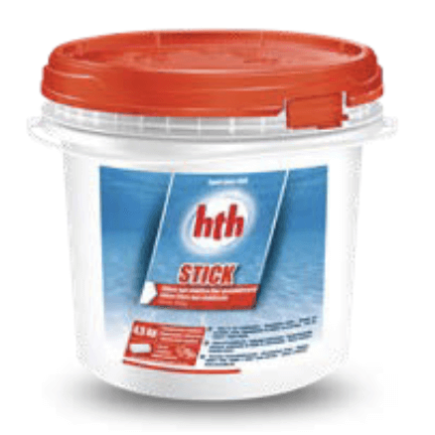 Chlore régulier en STICK de 300g HTH - seau de 4,5Kg