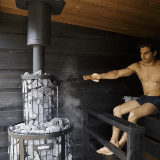 Sauna extérieur finlandais HARVIA Legend avec Vestiaire