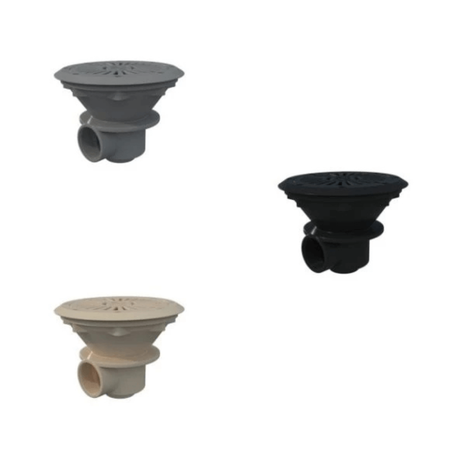 Bonde de fond Ø 210 Métrique - Anthracite pour Piscine Liner et Préfabriquée blanc Bonde de fond Ø 210 Métrique - Anthracite pour Piscine Liner et Préfabriquée blanc