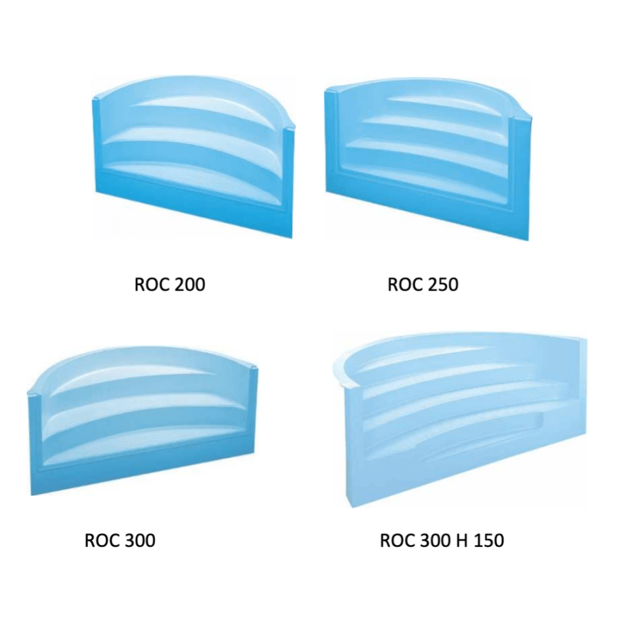 Escalier Roman Classique DOM COMPOSIT en Acrylique Thermoformé